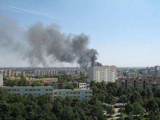 Strażacy ugasili pożar kliniki w Lublinie