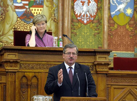 Komorowski spotkał się z węgierską Polonią