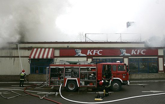 Pożar restauracji w Sopocie opanowany, trwa dogaszanie