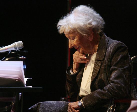 Wisława Szymborska czytała swoje wiersze w Krakowie