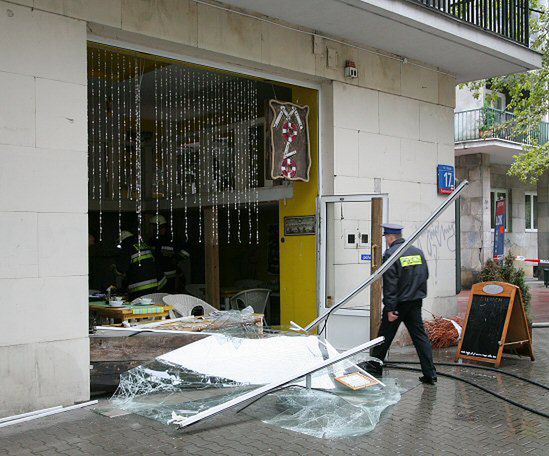 Wybuch w restauracji w centrum Warszawy