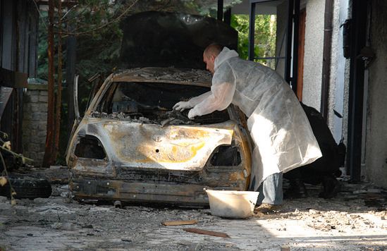 Wybuch bomby w domu warszawskiej sędzi