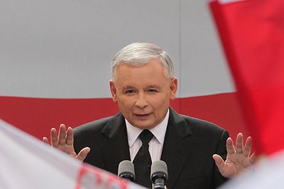J. Kaczyński: najpierw musimy zwyciężyć powódź