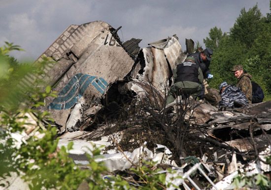 Zmarły dwie osoby ciężko ranne w katastrofie Tupolewa