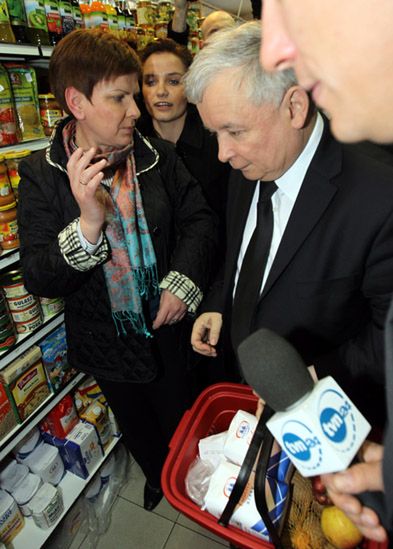 Kaczyński na zakupach: to wina Tuska!