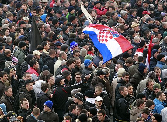 Chorwaci protestują przeciw rządowi