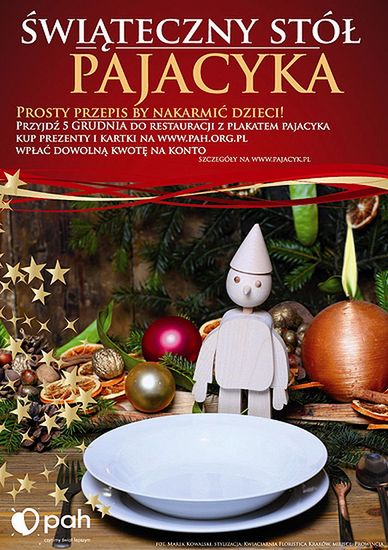 Pajacyk zaprasza do świątecznego stołu w całej Polsce