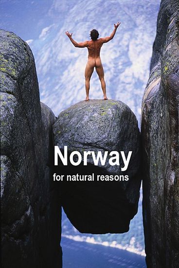 Norwegię reklamują nagie pośladki