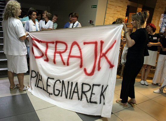 Siostry ze szpitala im. Barlickiego wciąż protestują