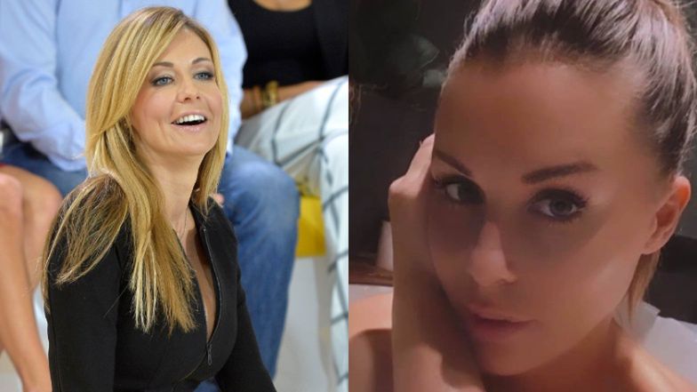 Małgorzata Rozenek pozuje w wannie