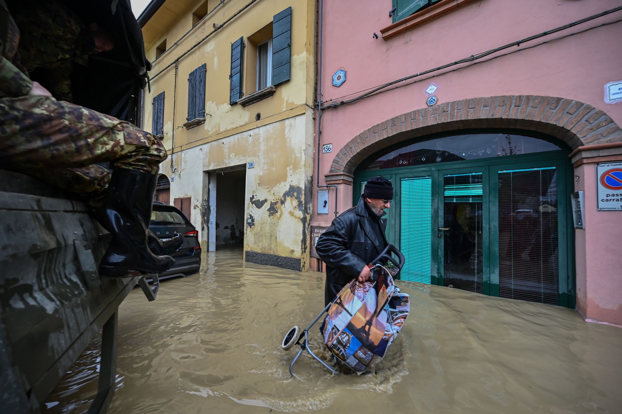 Zdjęcia powodzi we Włoszech