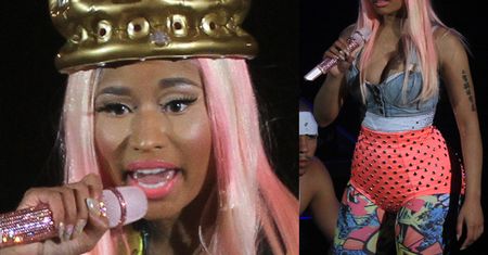 Neonowa Nicki Minaj w koronie