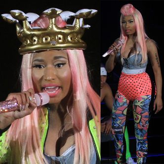 Neonowa Nicki Minaj w koronie