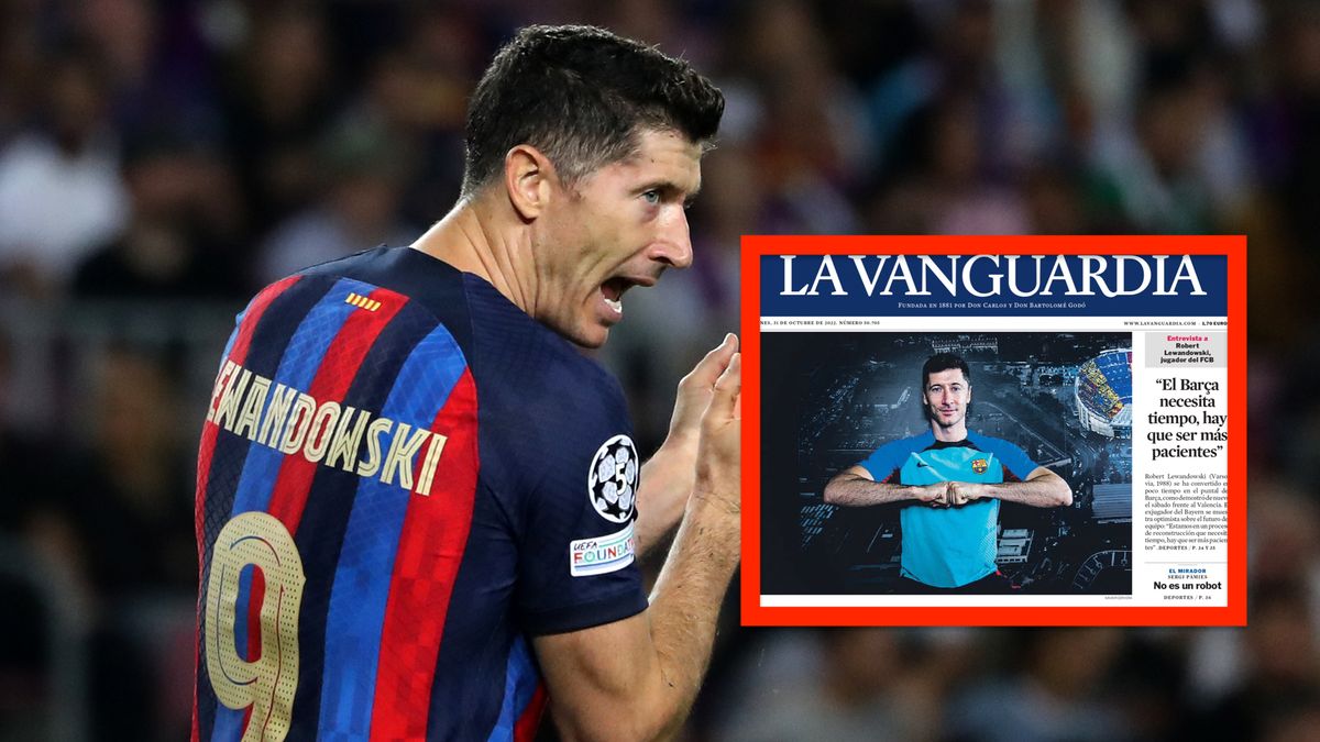 Getty Images / Joan Valls/Urbanandsport/NurPhoto oraz Twitter / Na zdjęciu Robert Lewandowski.