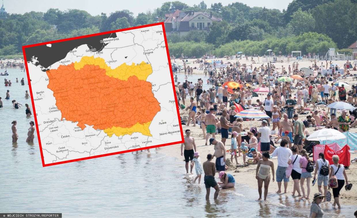 Fala upałów nad Polską: alerty II stopnia w 13 województwach, ponad 30°C w weekend