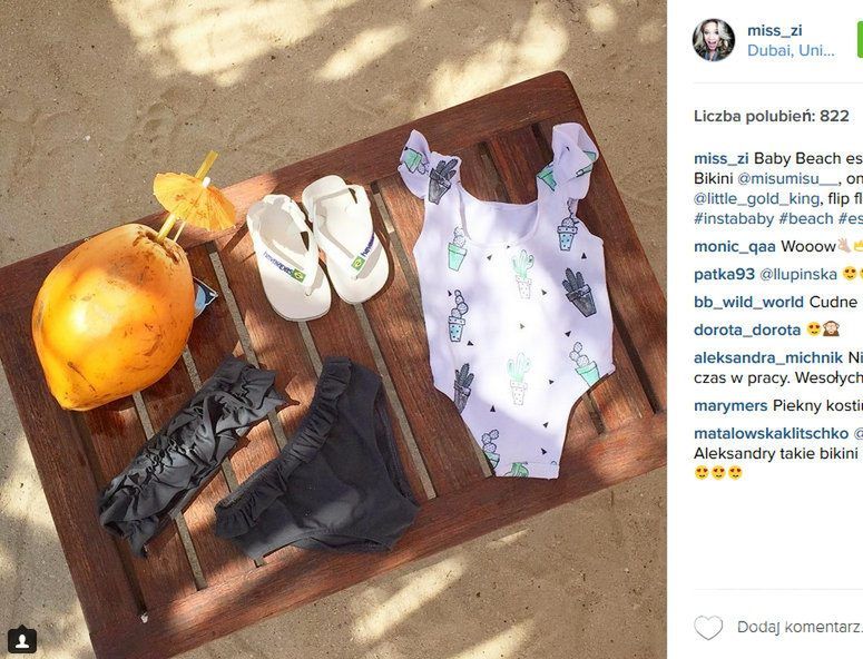 Zosia Ślotała pokazała bikini swojej córeczki