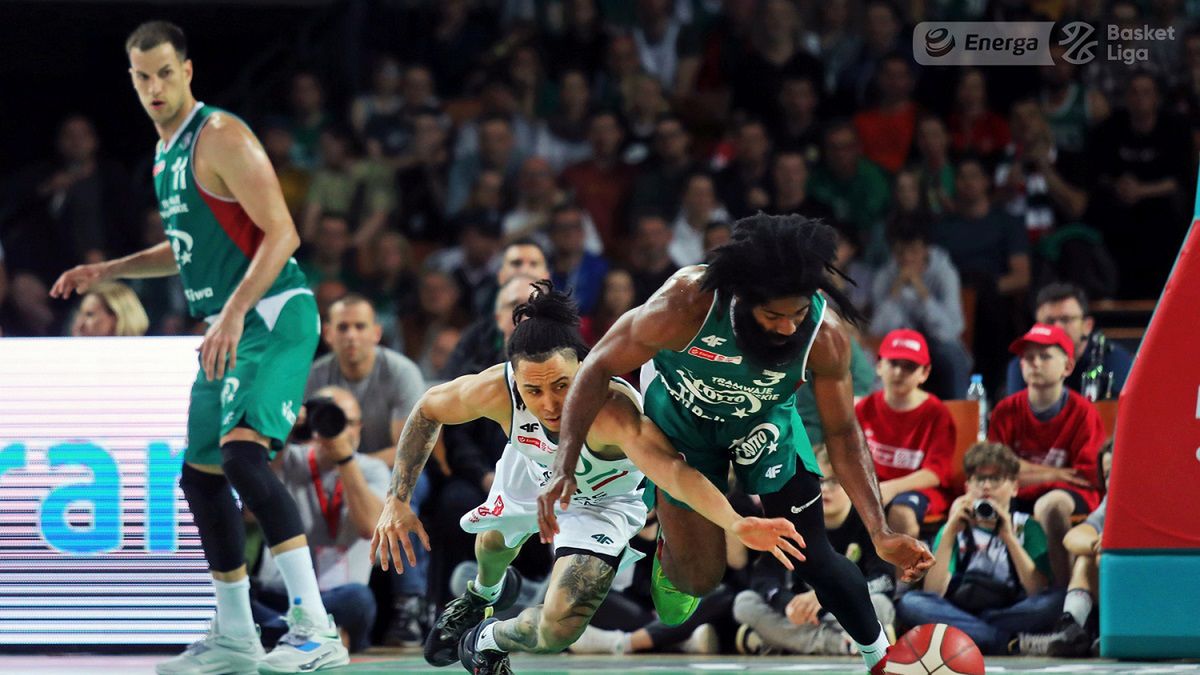 Materiały prasowe / Andrzej Romański / Energa Basket Liga / Trice i Johnson