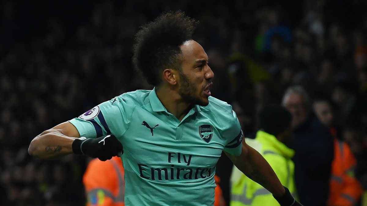 PAP/EPA / NEIL HALL / Na zdjęciu: Pierre-Emerick Aubameyang