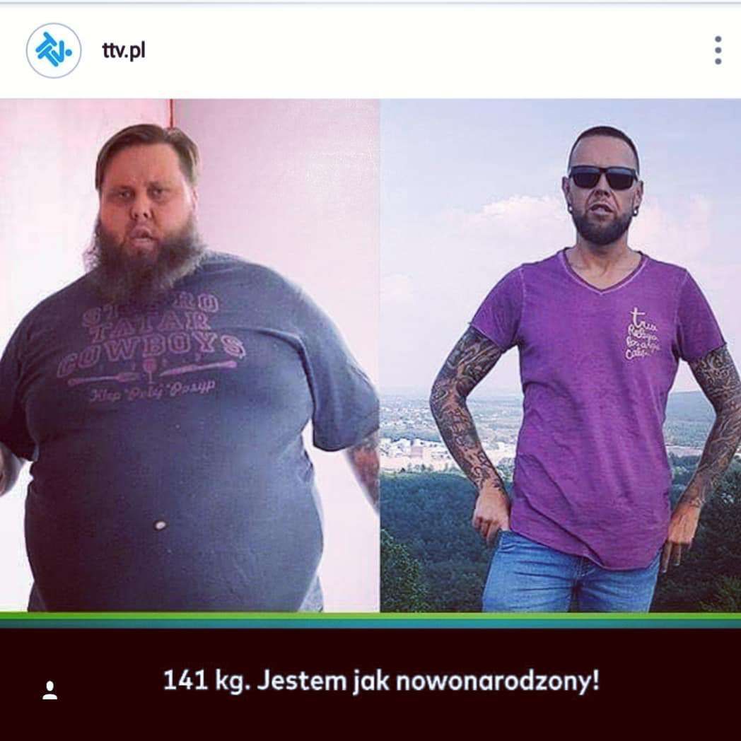 Mateusz Borkowski "BigBoy" schudł 141 kg
