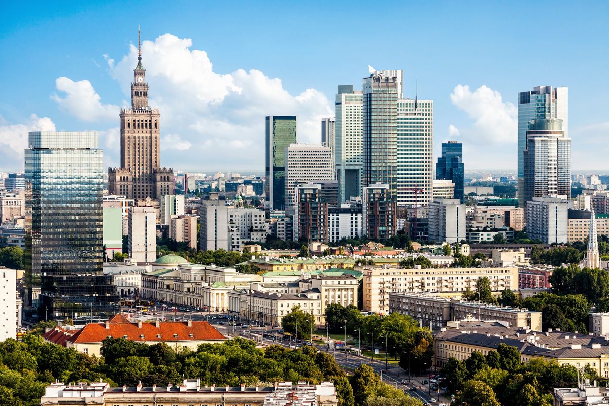 Warszawa, wieżowce, biura, biurowce
