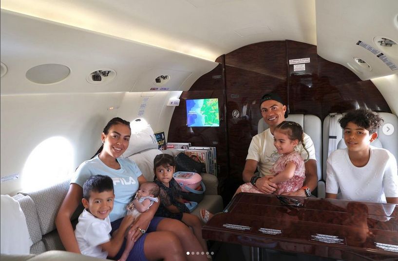 Cristiano Ronaldo i Georgina Rodriguez z dziećmi