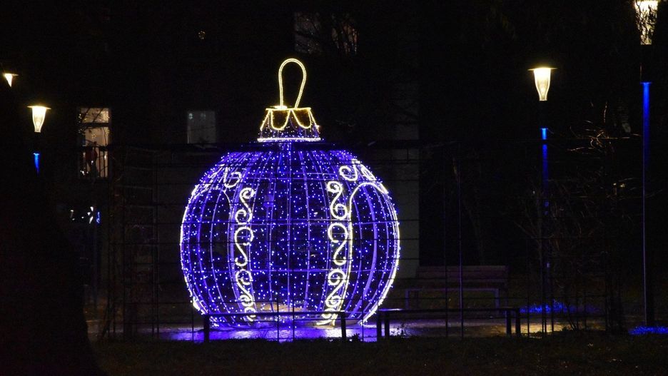 Świąteczne iluminacje w Sławnie