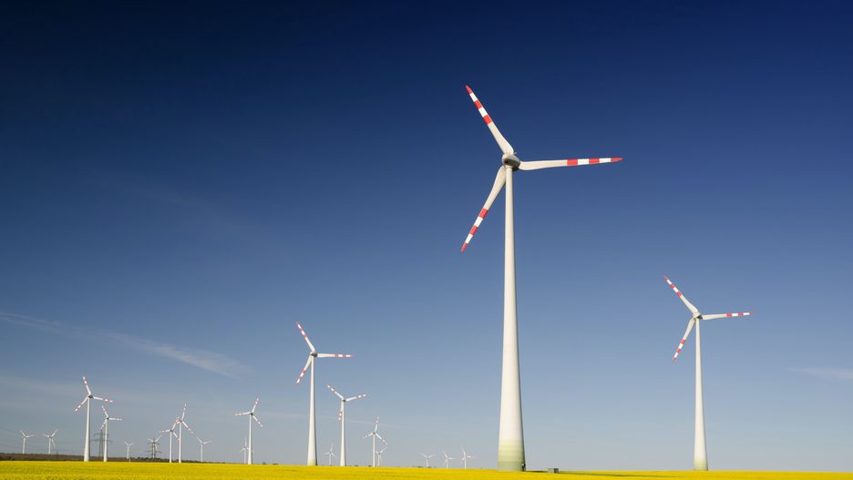 Farma wiatrowa; wiatraki; wiatrak; energia; prąd; oze