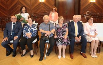 Złote gody w Szczecinie. Uhonorowano małżeństwa z półwiecznym stażem
