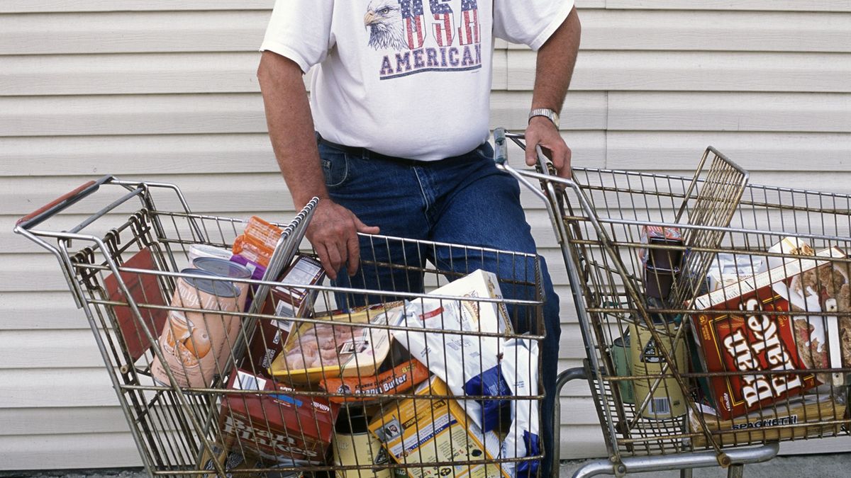 Amerykanie kupują mnóstwo gotowych produktów.