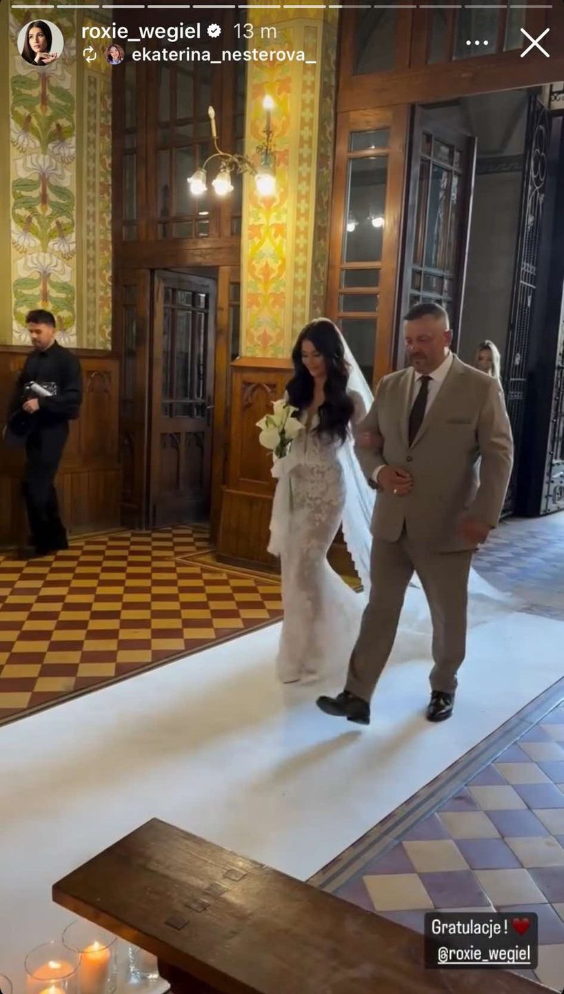 Ślub kościelny Roksany Węgiel i Kevina Mgleja