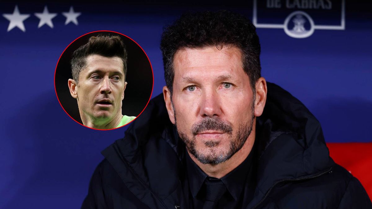 Getty Images / Dennis Agyeman/Europa Press /  Flor Tan Jun / Na zdjęciu: Diego Simeone, w kółku Robert Lewandowski.
