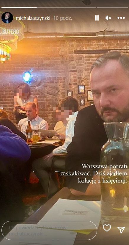 książę William w lokalu dla społeczności LGBTQ+ w Warszawie