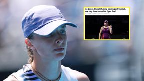 Światowe media piszą o meczu Igi Świątek. "Królowa Lodu"