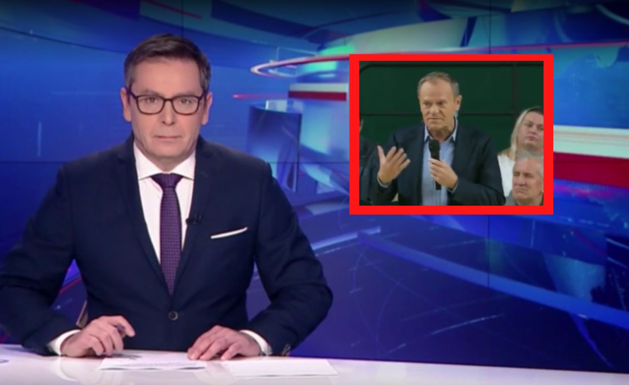 Wiadomości TVP uderzyły w Tuska. Zasugerowały mu antysemityzm.