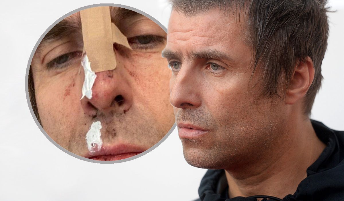 Liam Gallagher miał szczęście, że helikopter stał na ziemi.