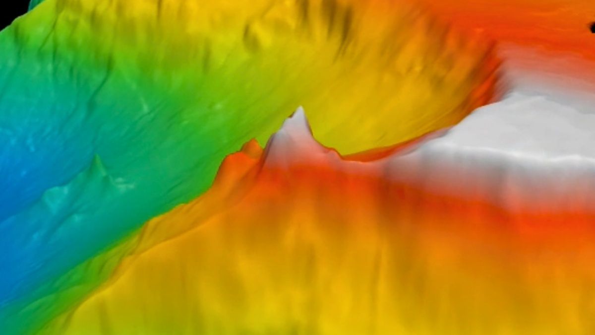 Podwodny teren Pola Hydrotermalnego "Lost City"