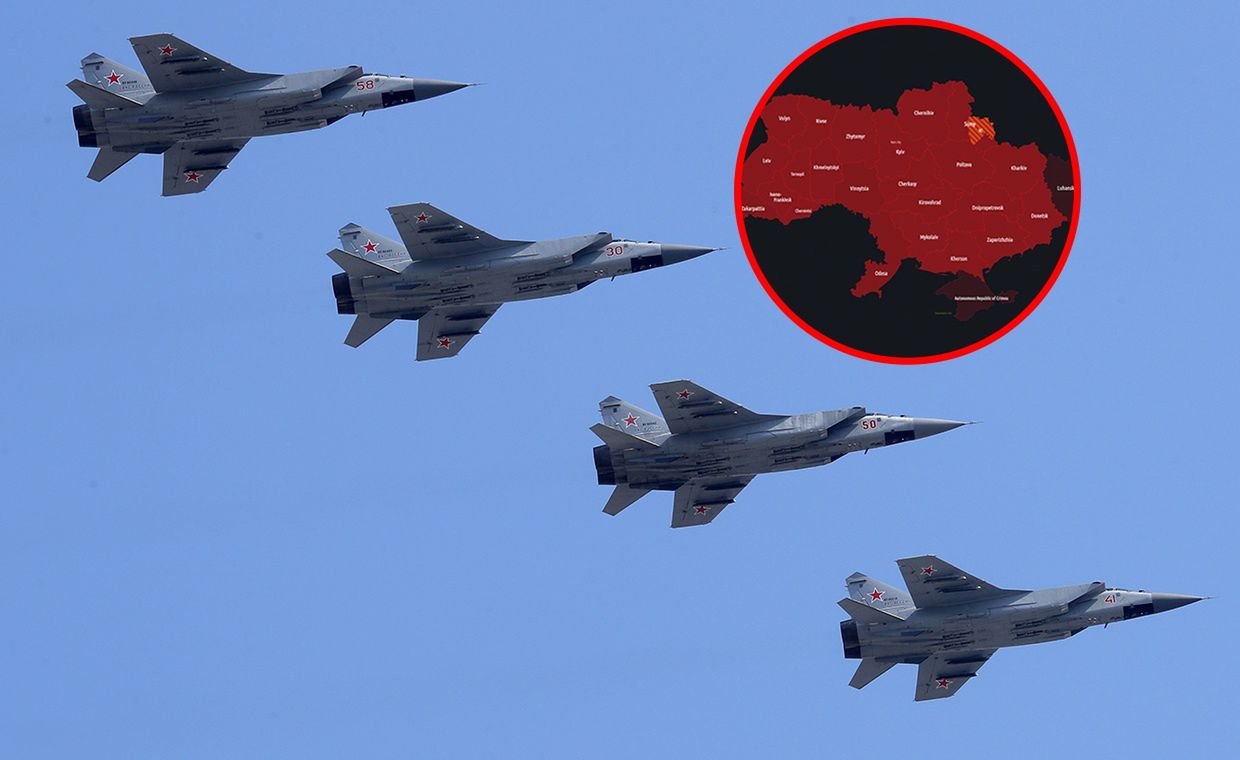 "Myśliwce poderwane". Alarmy w całej Ukrainie