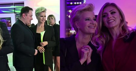 Małgorzata Kożuchowska cierpliwie pozuje do selfie