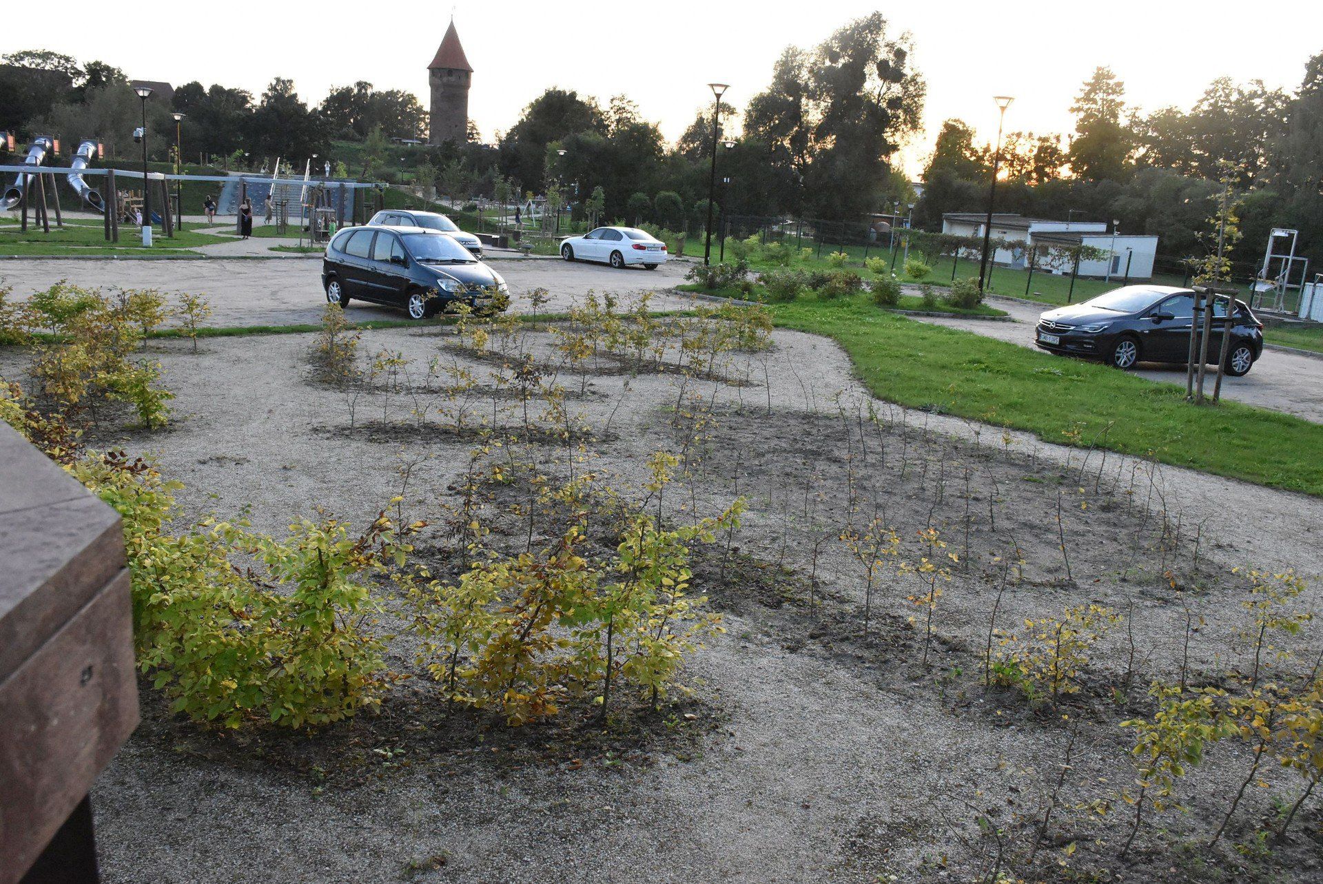 Centralny Plac Zabaw w Malborku. Żywopłot miał być labiryntem