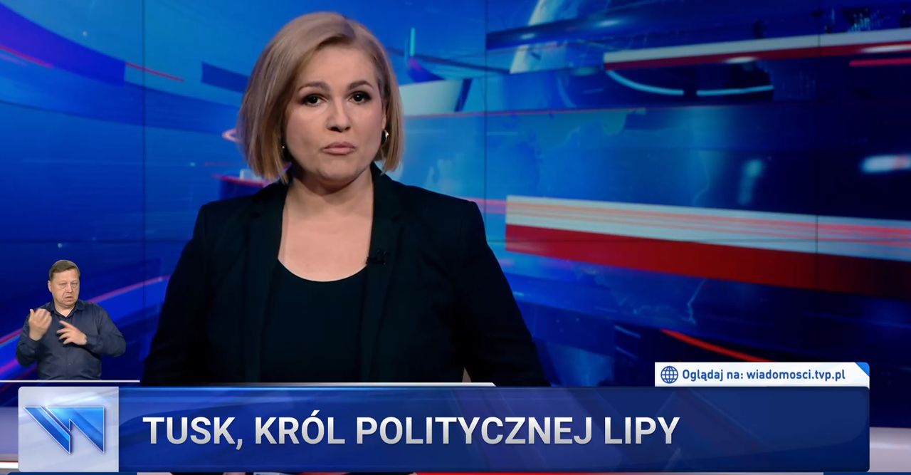 Tak zapowiedziano materiał o Tusku w "Wiadomościach" TVP