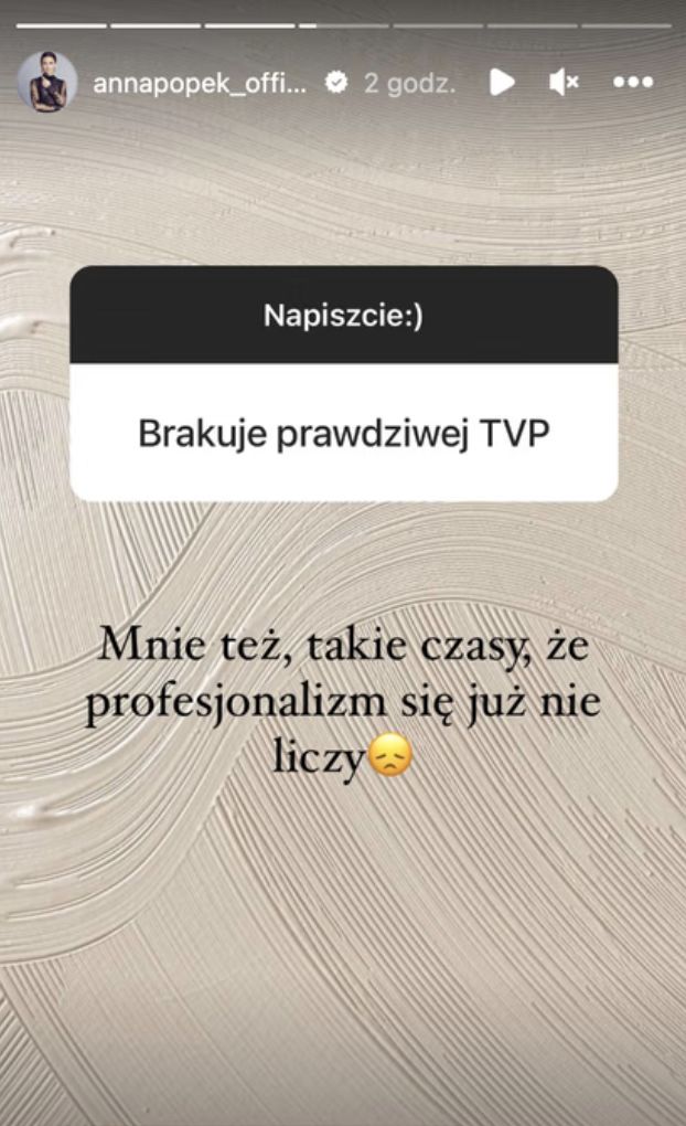 Anna Popek dobitnie o zmianach w TVP