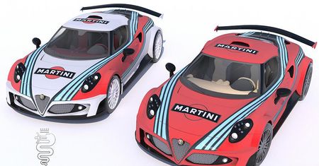 Wyjątkowa Alfa 4C Definitiva V8 od Lazzarini Design