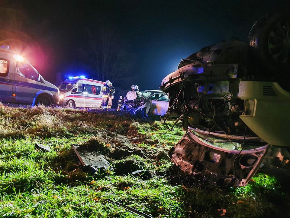 Wpadek na krajowej 10  koło Wyrzyska