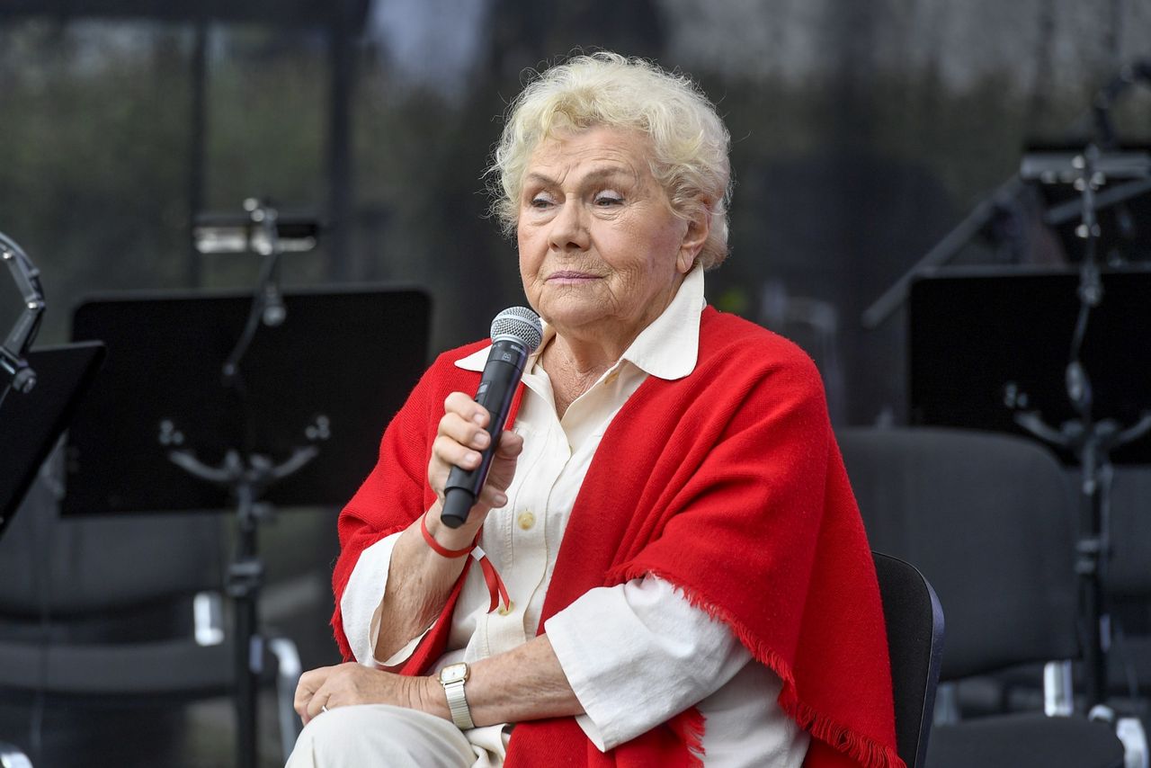 Teresa Lipowska podczas jednego z wywiadów 