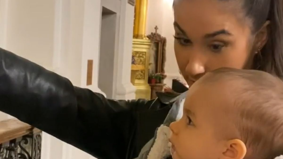 Ida Nowakowska z synem 