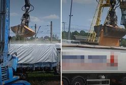 Rolnicy robią zdjęcia na granicy. Tak ukraińskie zboże wciąż wjeżdża do Polski