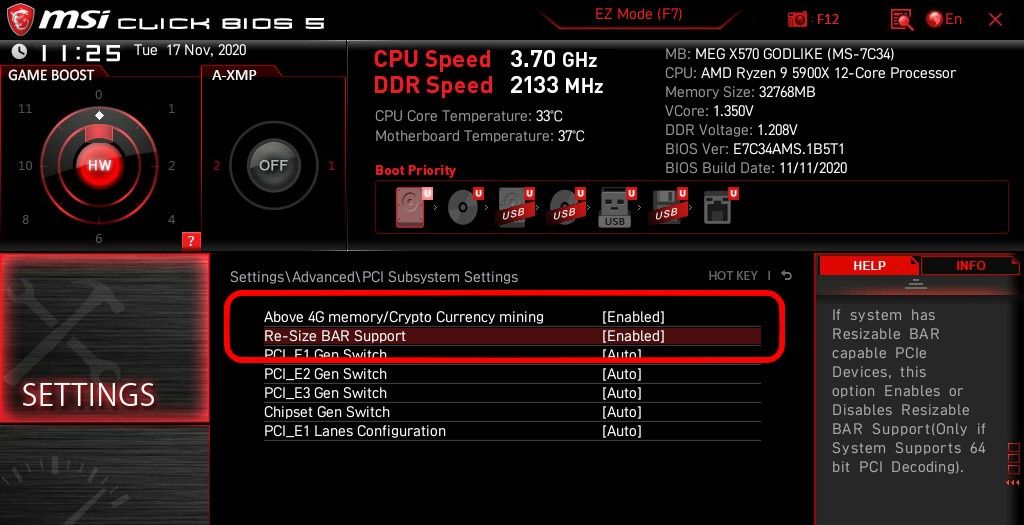 Jak włączyć Resize BAR w UEFI BIOS?