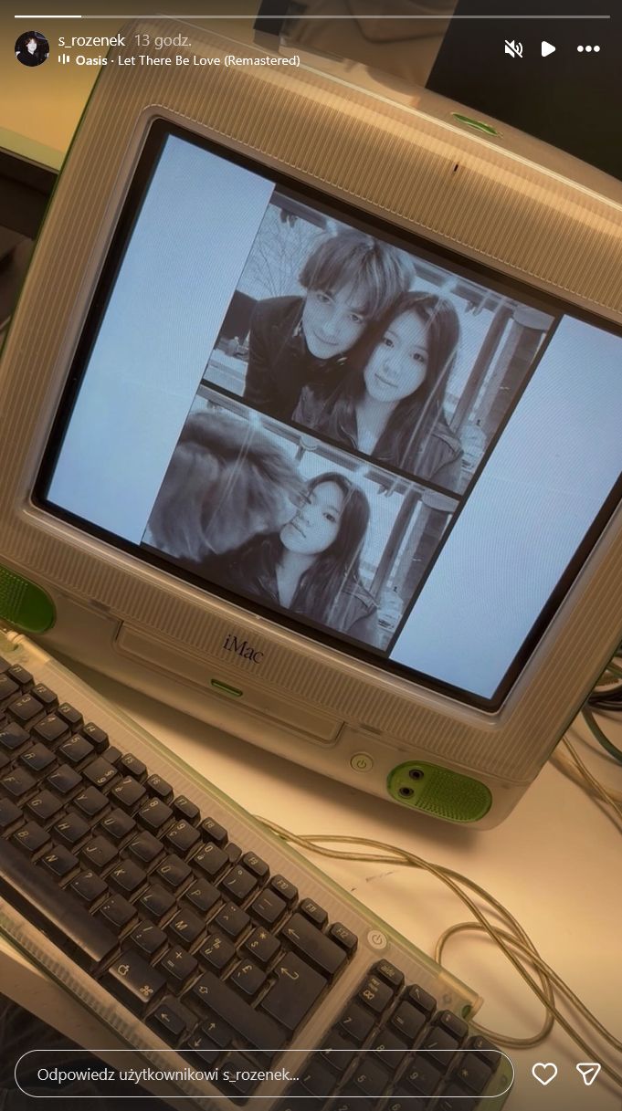 Stanisław Rozenek z dziewczyną