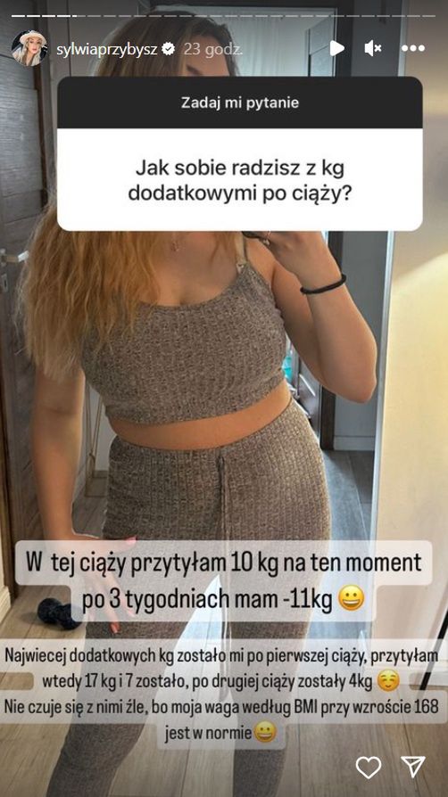 Sylwia Przybysz - ile przytyła w ciąży?