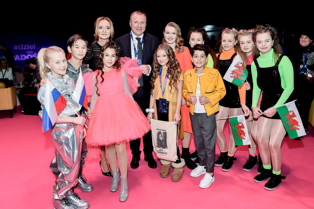 Jacek Kurski z gwiazdami Eurowizji Junior 2019